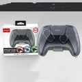 Transparent grey plastic game controller protection box showing hard shell construction