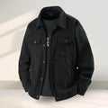 Men's slim fit casual coat in black, coffee, green, or white for plus size daily wear.