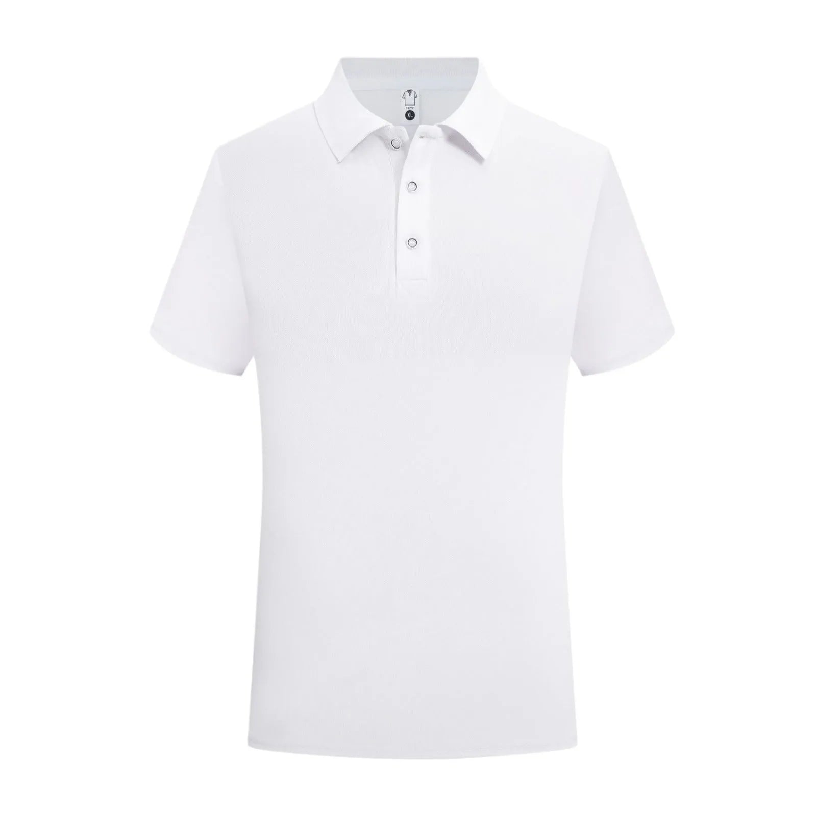 Straight cut short sleeve cotton polo shirt for work wear embroidery in multiple colours