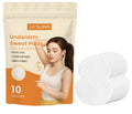 Pack of 10 disposable underarm sweat absorbing patches for clothing protection