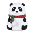 Panda silicone night light with soft-touch finish and USB charging cable