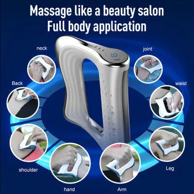 Rectangular natural resin muscle massager for whole body physiotherapy