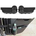 Black ABS plastic door storage organiser for Jeep Wrangler JK and JL models