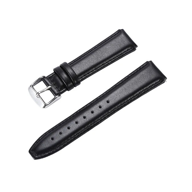 B5 genuine leather watch strap in brown black blue or red, replacement band for B3 B6 B7