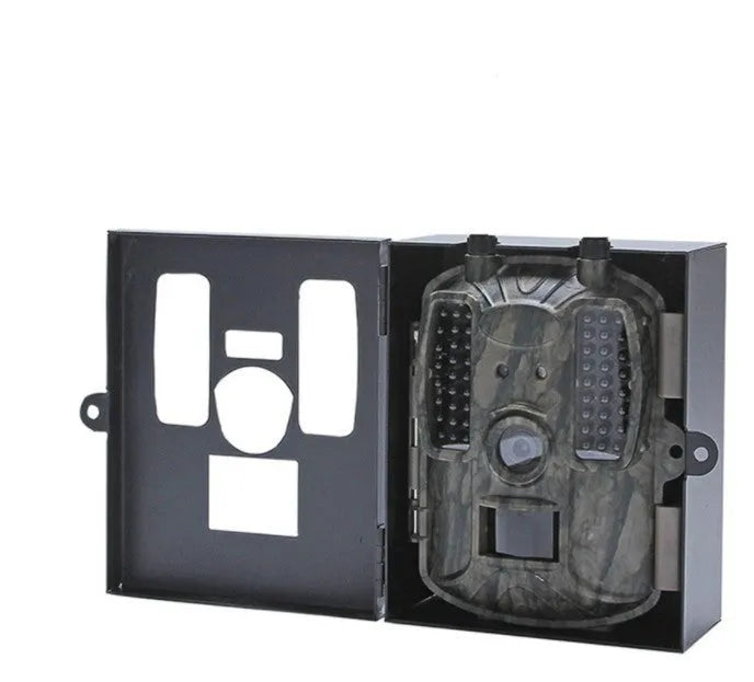 Protective camera box enclosure for the Model BL480 4G trail camera.