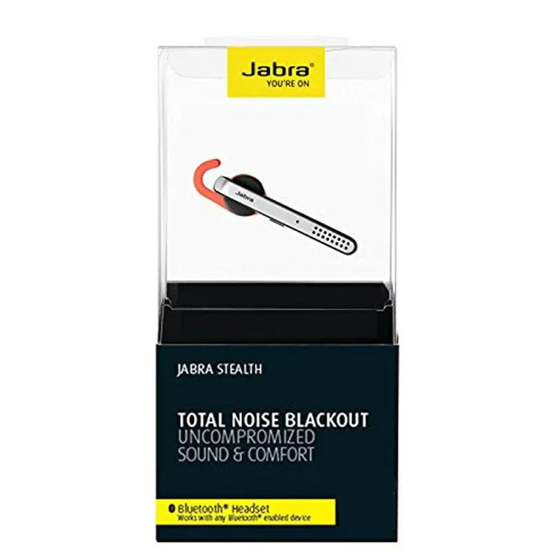 Black behind-the-ear Bluetooth earphone showing wireless design and ear hook