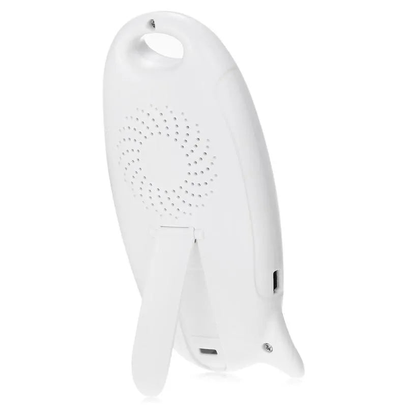 Wireless video baby monitor with 2 inch colour LCD, mini camera, night vision, and two-way intercom