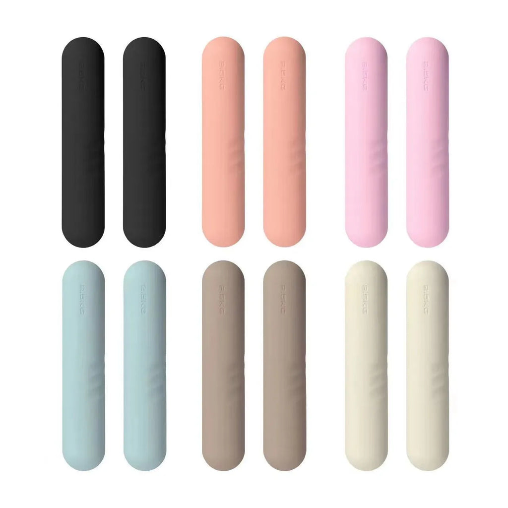 Silicone edged hand-drawn dumbbell stick fitness equipment in various colours