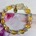 Handmade natural citrine nine-tail fox bracelet for women with original crystal design