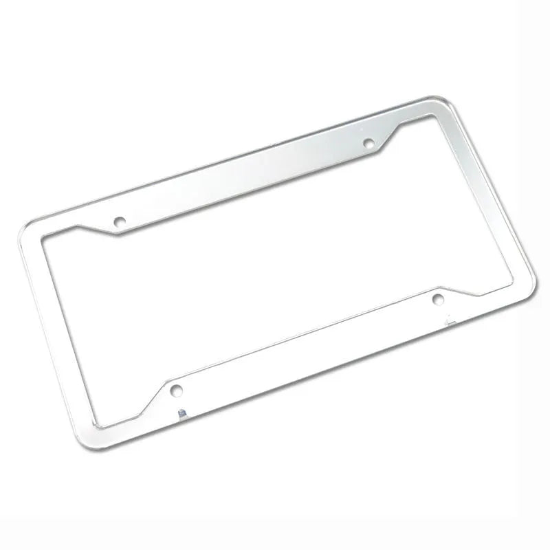 Aluminium alloy license plate frame with stainless steel in four colour options