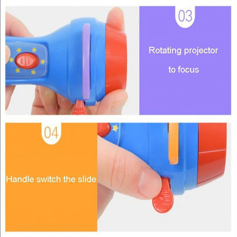 SmartKids children's story projector torch with four colourful rotating discs