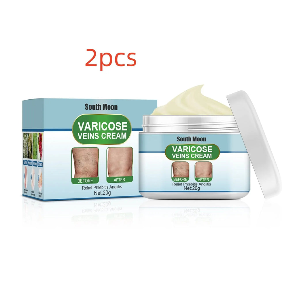 20g tube of vein repair cream for leg vein relief and green tendon bulge reduction.