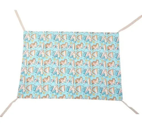 104x76cm crushed velour baby crib hammock attached to crib with SIDS risk reduction design