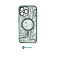 Magnetic TPU soft shell phone case with lens protector in Titanium Gray for iPhone