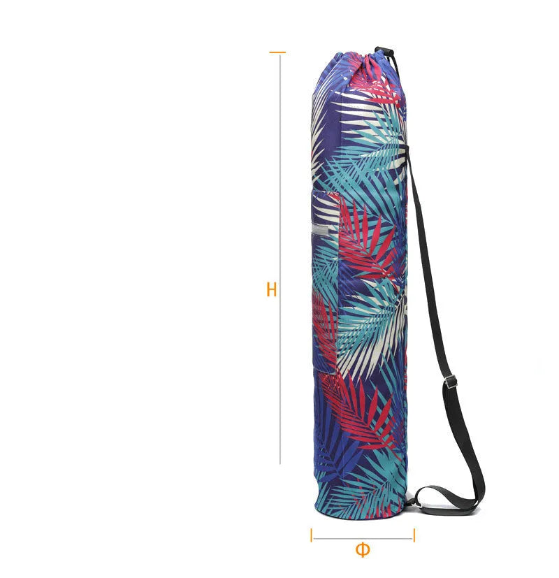 Canvas yoga bag shoulder bag for 6mm mat with shoulder strap available in eight colours