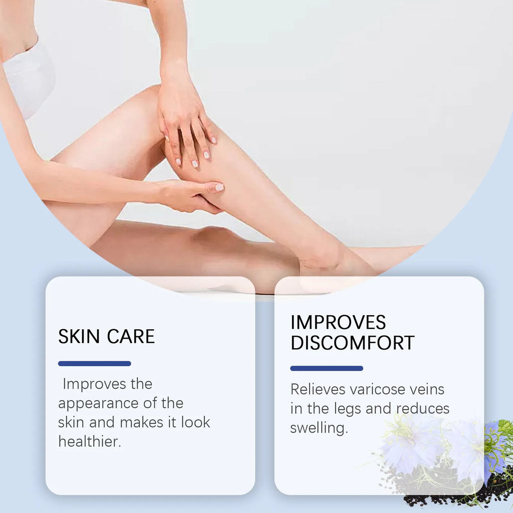 20g herbal leg care cream with black grass seeds and horse chestnut
