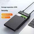 3.5 inch USB SATA hard disk enclosure with slide cover in black and silver colour