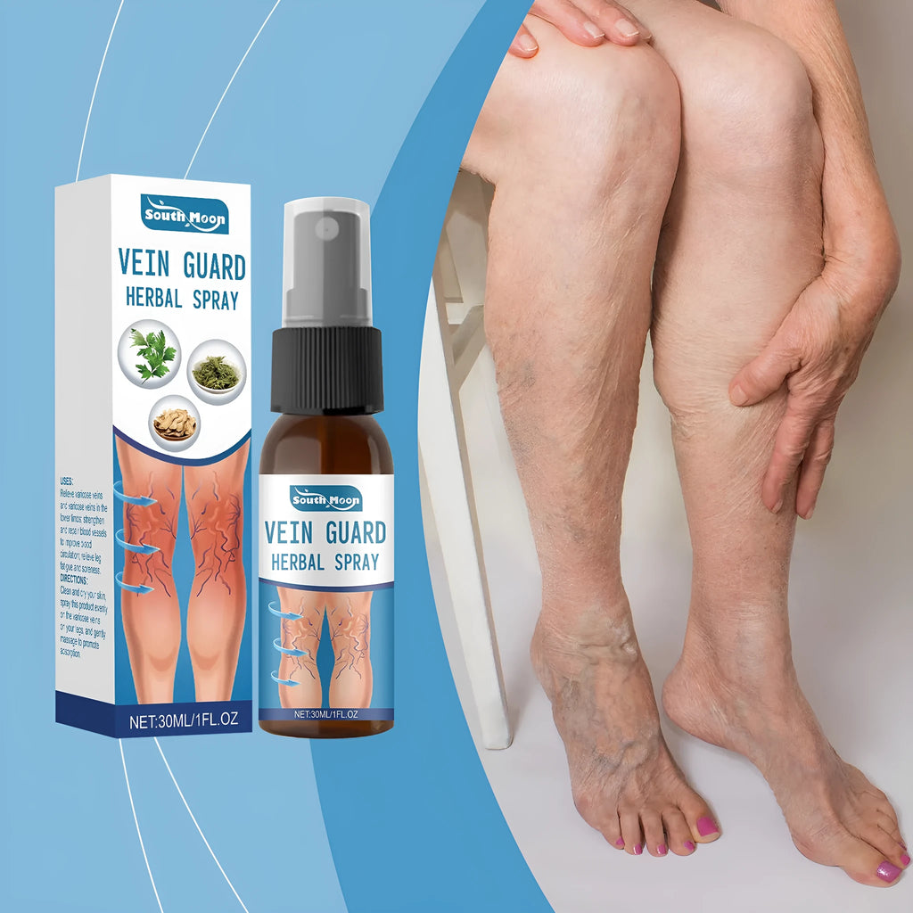 30ml bottle of herbal body care spray with menthol and botanical extracts.