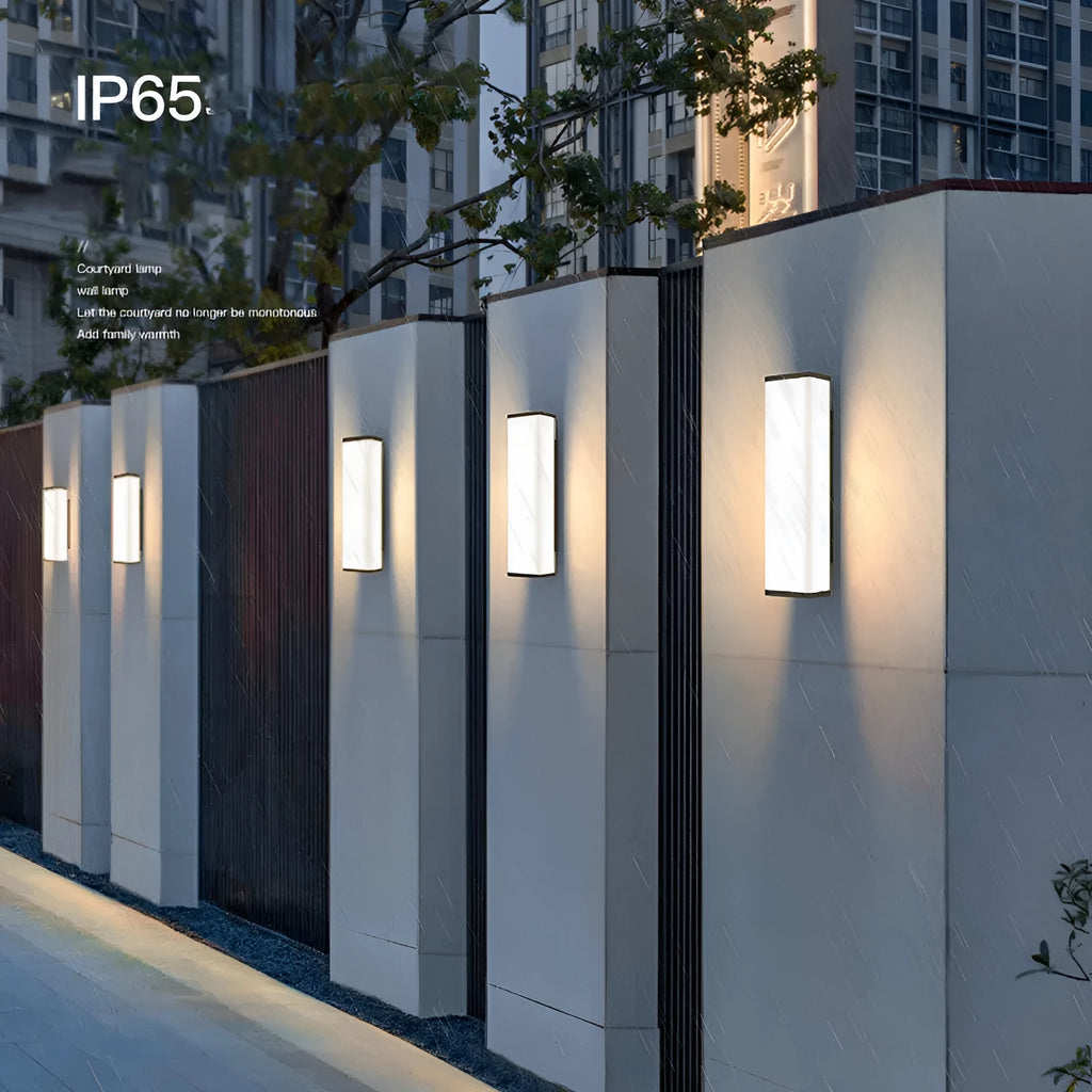 60cm long stainless steel and PC outdoor wall light with IP65 waterproof rating and LED illumination