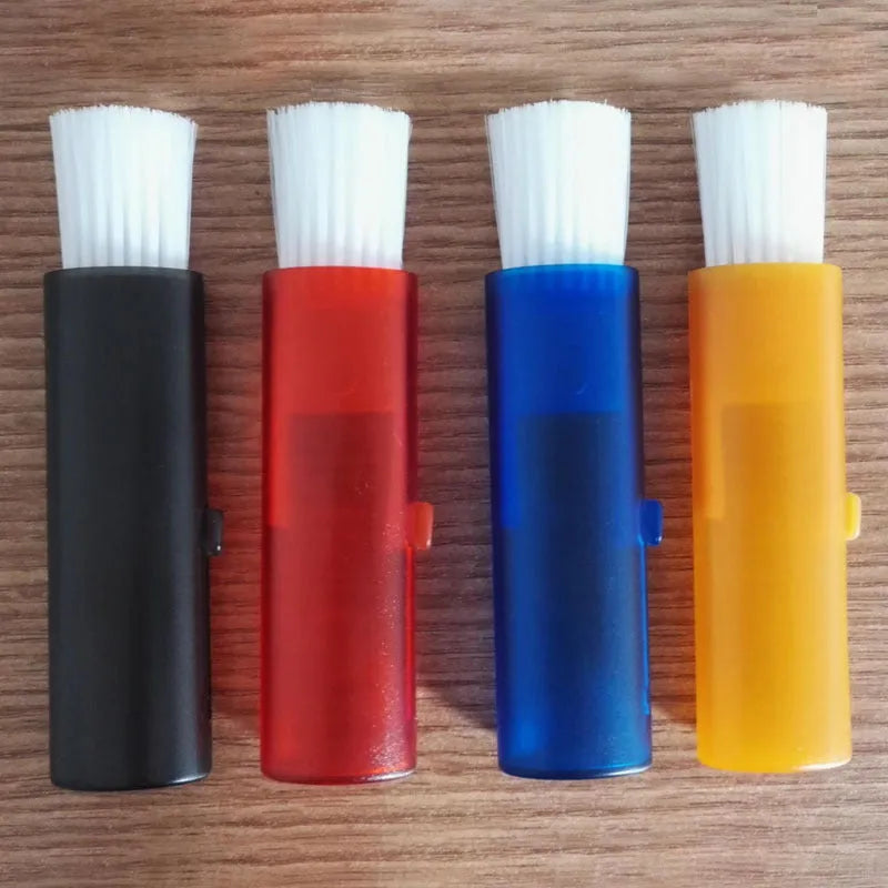 Retractable computer cleaning brush with ABS PP wool bristles for electronics air outlet dusting