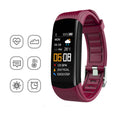Black TPU smart fitness bracelet with a 0.96-inch screen displaying step count.