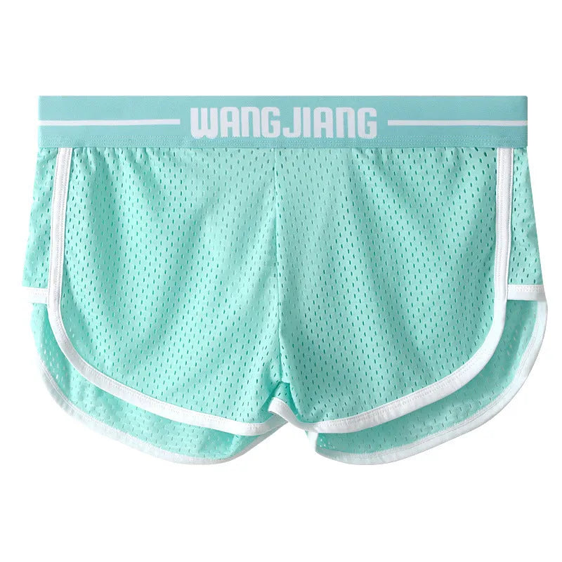 Men's solid colour Ice Silk boxers in a loose, thin fit on a neutral background.