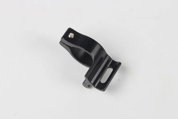 Black aluminium alloy clamp ring for vehicle hoses measuring 28.6mm in diameter