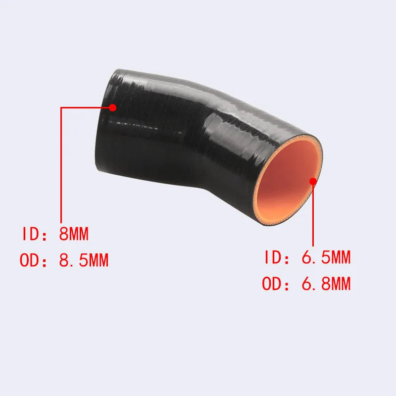 Aluminium turbo intake pipe black for BMW N54 E88 E90 engine bay