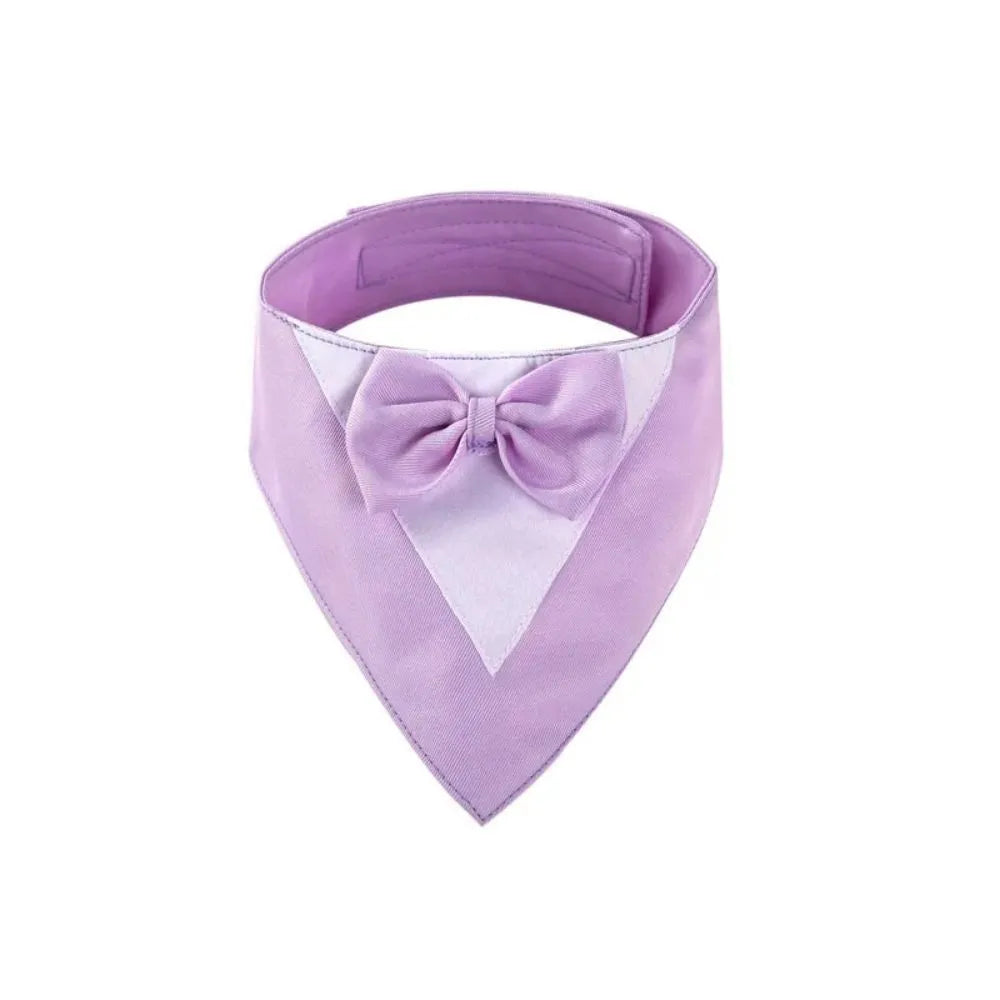 Triangular pet bib scarf accessory for dogs and cats in multiple colours with adjustable neck sizing