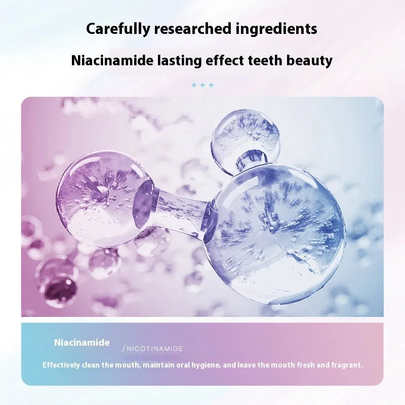 Nicotinamide Dazzling White Toothpaste tube with whitening function and 100g net content