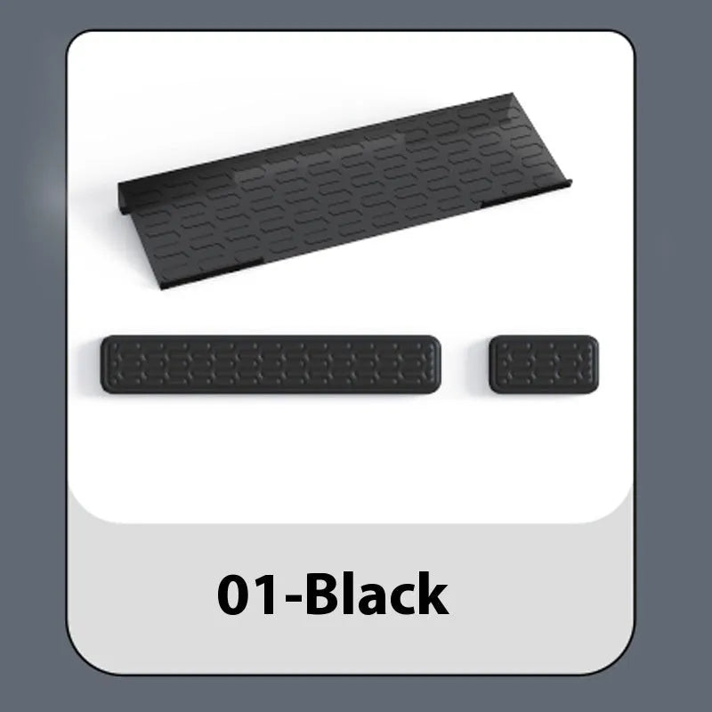 Double sided keyboard and mouse pad with memory foam wrist rest in various colour options