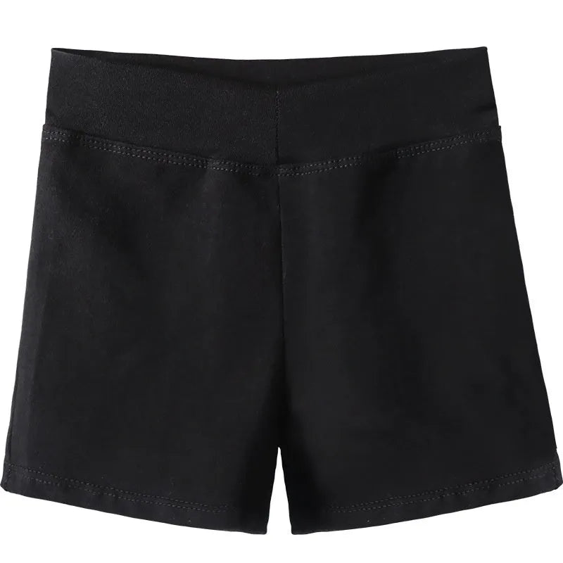 Black solid colour cotton dance pants for women's ballet practice and fitness exercise.