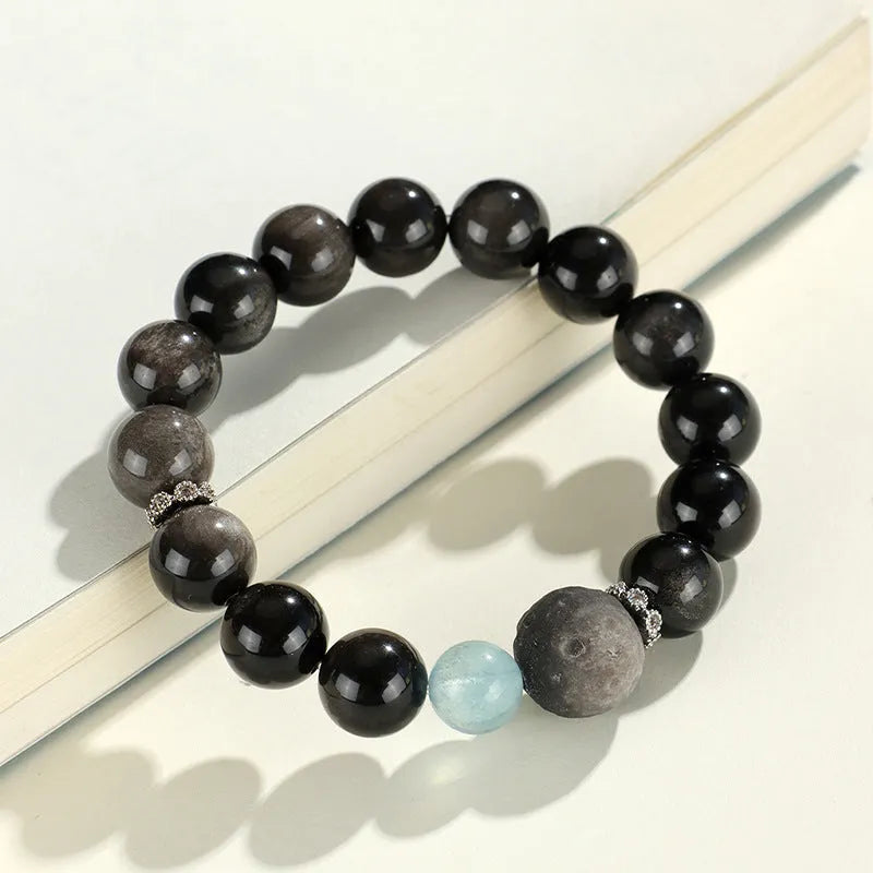 Silverstone women's bracelet with fox charm and diamond-shaped crystal beads in multiple colours