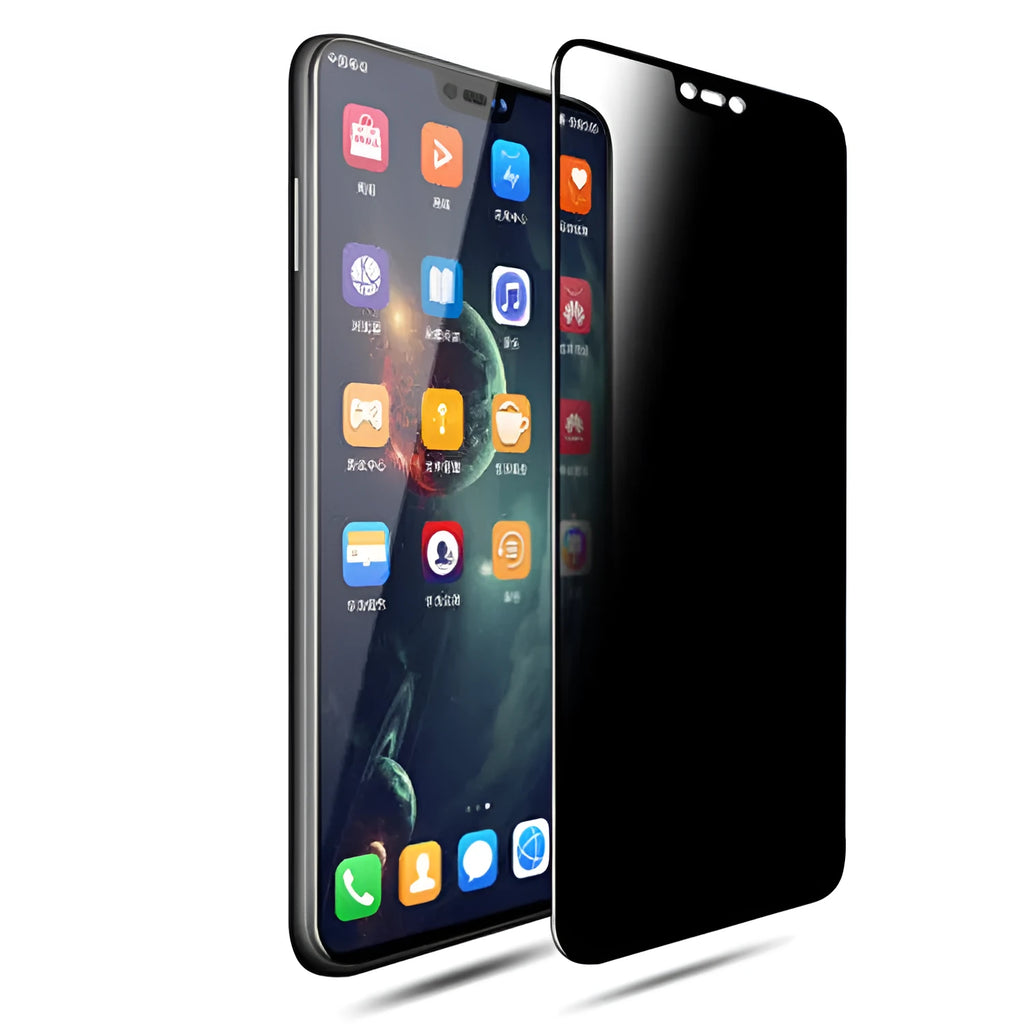 Anti-peep tempered glass screen protector for Huawei and Glory phones with full coverage