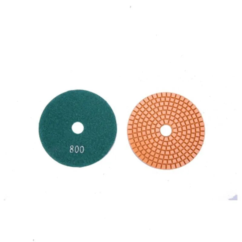 Set of 10 stone polishing pads with 80mm diameter for granite and concrete surfaces