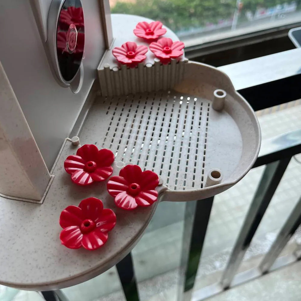 Intelligent feeder with AI bird identification, 160 degree wide angle lens, and infrared night vision