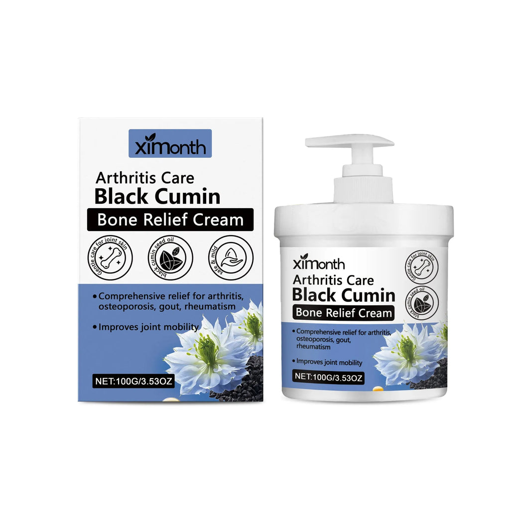 100g jar of mint and cumin seed oil joint relief cream with botanical ingredients