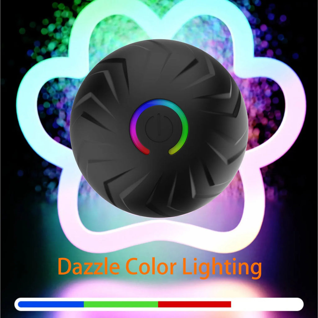 Intelligent gravity bouncing rubber dog toy ball in black T01 with bouncy texture for interactive play