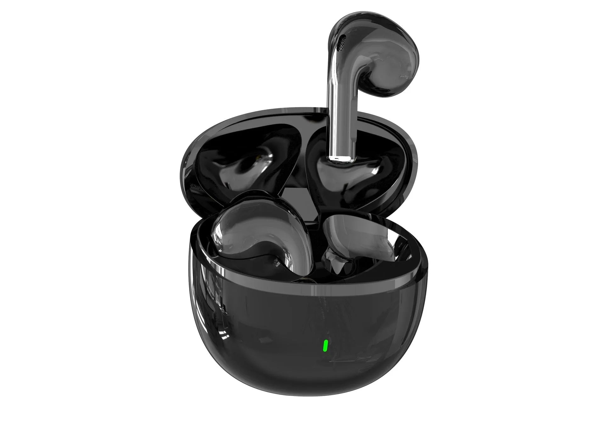 Wireless Bluetooth earphone in-ear noise reduction plastic with digital display and breathing light