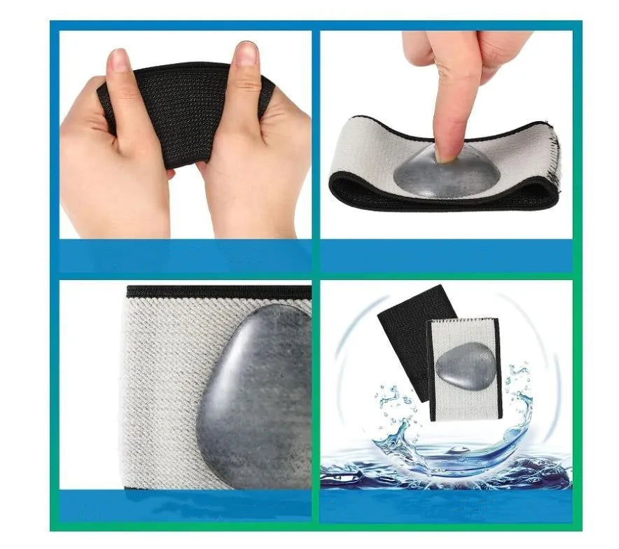 Elastic foot bandage with removable heart pad arch support for men and women