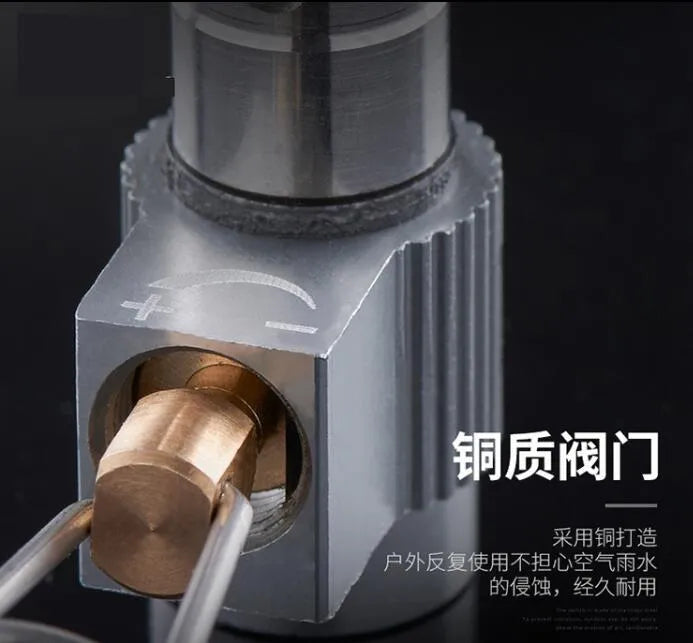 Portable folding mini camping stove made of stainless steel, copper, and aluminium with carry pouch