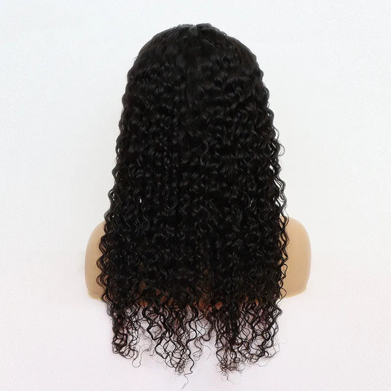 Brazilian water wave headband human hair wig in photo colour, real hair for ladies, 10 inch length