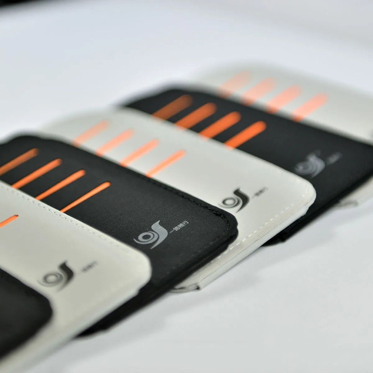 Four rigid car sun visor panels and a vehicle-mounted storage bag laid out flat.