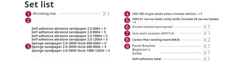 Meow Maker Model Tool Featured Set metal modelling tools for Meow Craftsman New Hand Suit