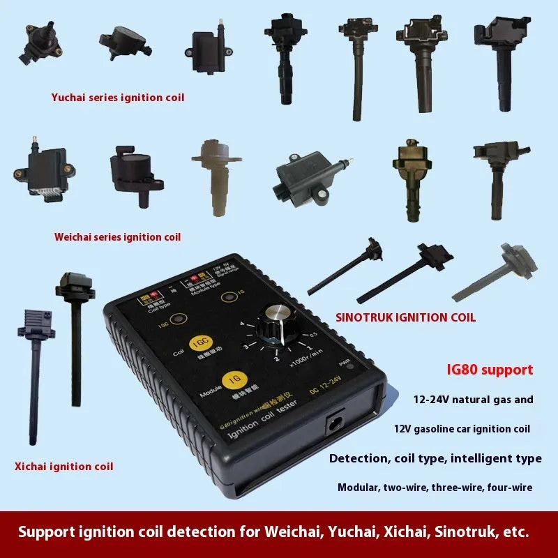 IG80 automobile ignition coil detector for petrol and natural gas vehicle diagnostics