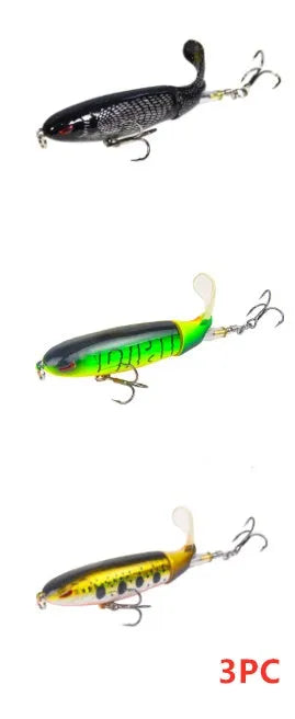 XY-507 propeller tractor hard fishing lure in floating water pencil shape, 13g 10cm size, multiple colour options
