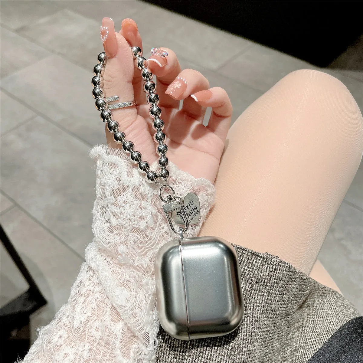 Matte plating AirPods protective case with universal fit for multiple headphone generations
