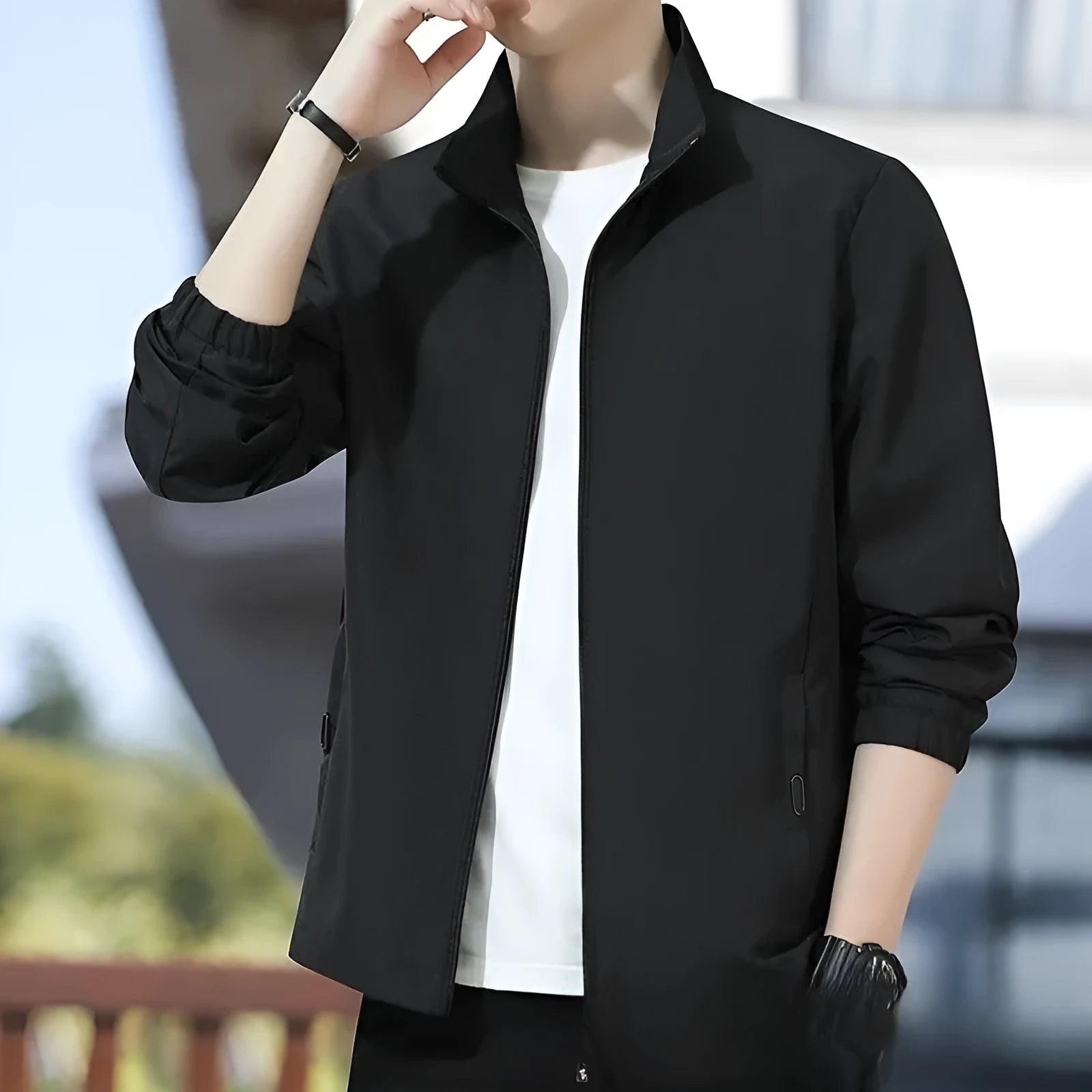 Men's Korean-style loose lapel casual jacket in multiple colours for autumn