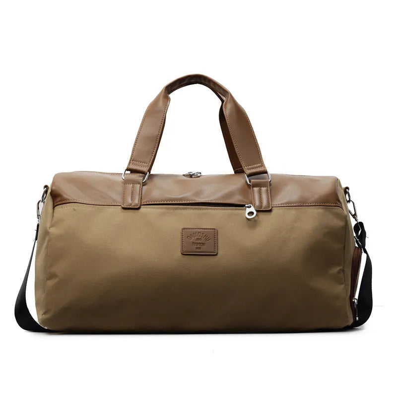 Large capacity Oxford cloth messenger bag in black blue or khaki colours