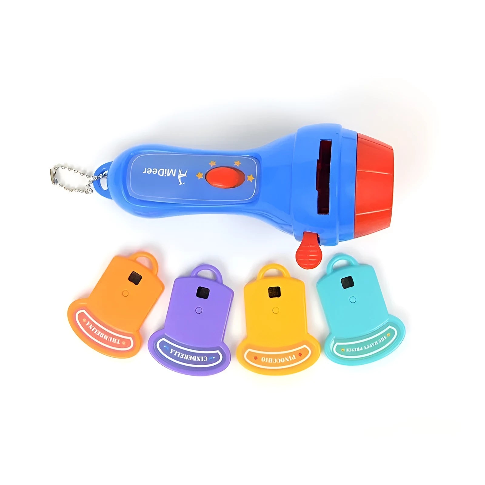 SmartKids children's story projector torch with four colourful rotating discs